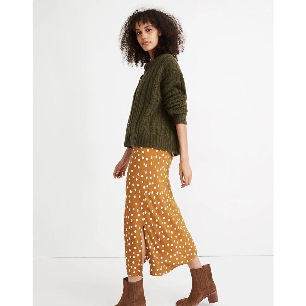 MADEWELL Pointelle Cable Cardigan Sweater size XS MSRP $110